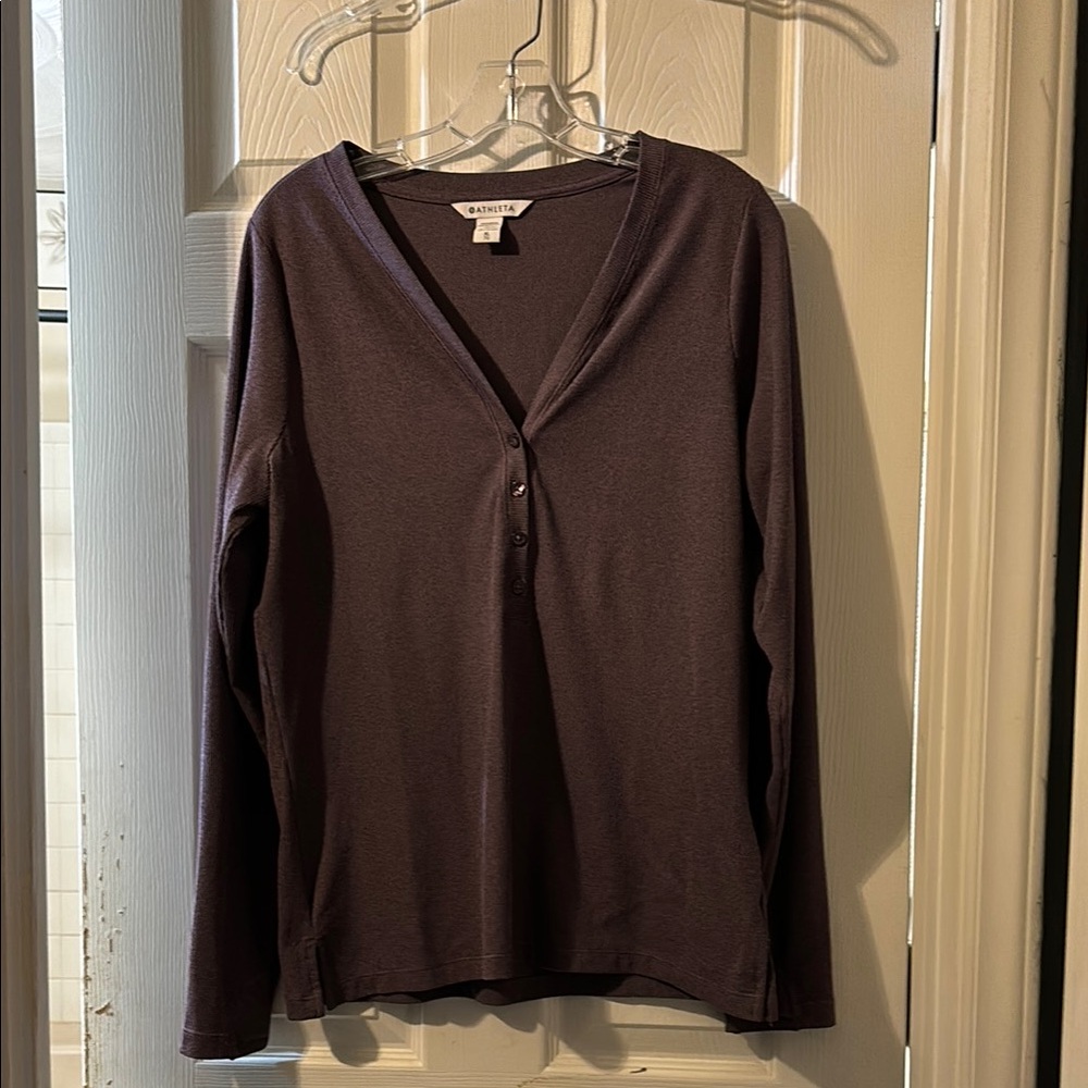 Athleta Uptempo Ribbed Henley
